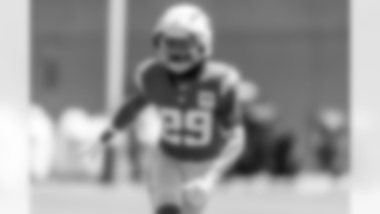 The Los Angeles Chargers practice at Training Camp on Wednesday, August 21, 2024 at The Bolt in El Segundo, CA.