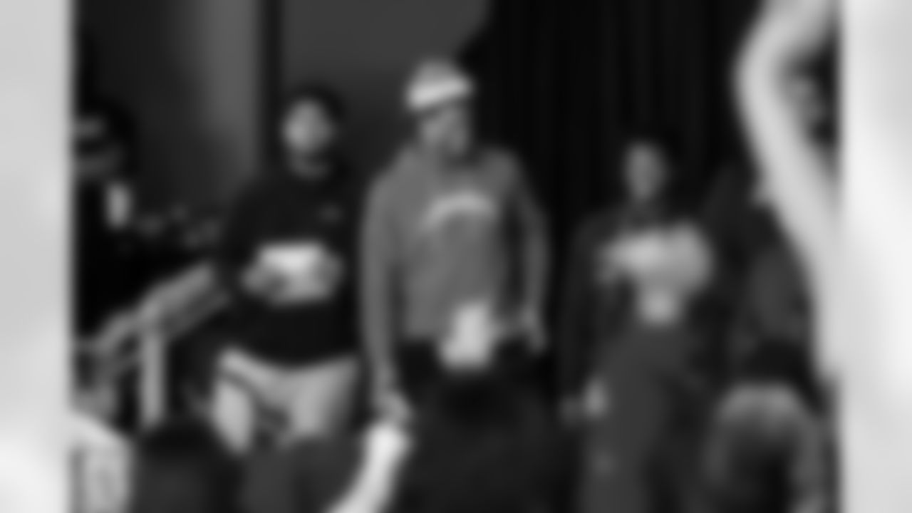 The Los Angeles Chargers host their annual Bikes for Kids event on Monday, December 15, 2025 at Washington Washington Elementary School in Pasadena, CA.