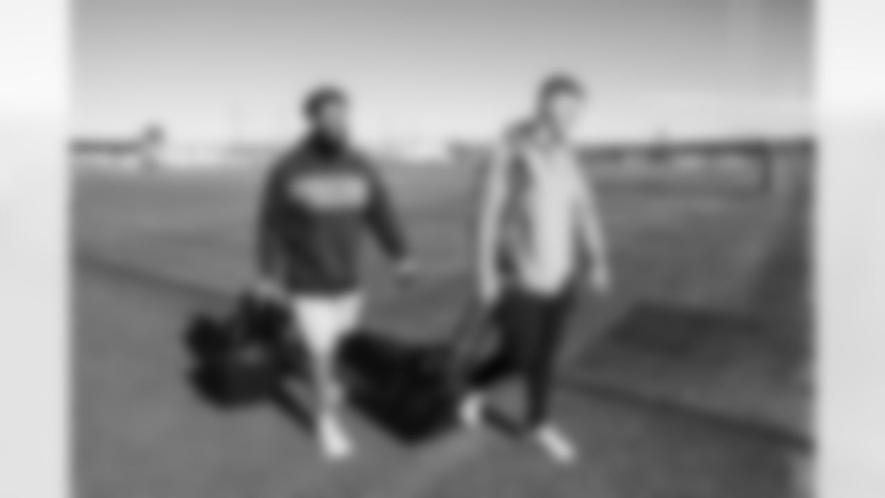 Los Angeles Chargers T Trey Pipkins III (79) and T Joe Alt (76) travels to New England on Friday, Jan. 9, 2025 for the Wild Card matchup against the New England Patriots.