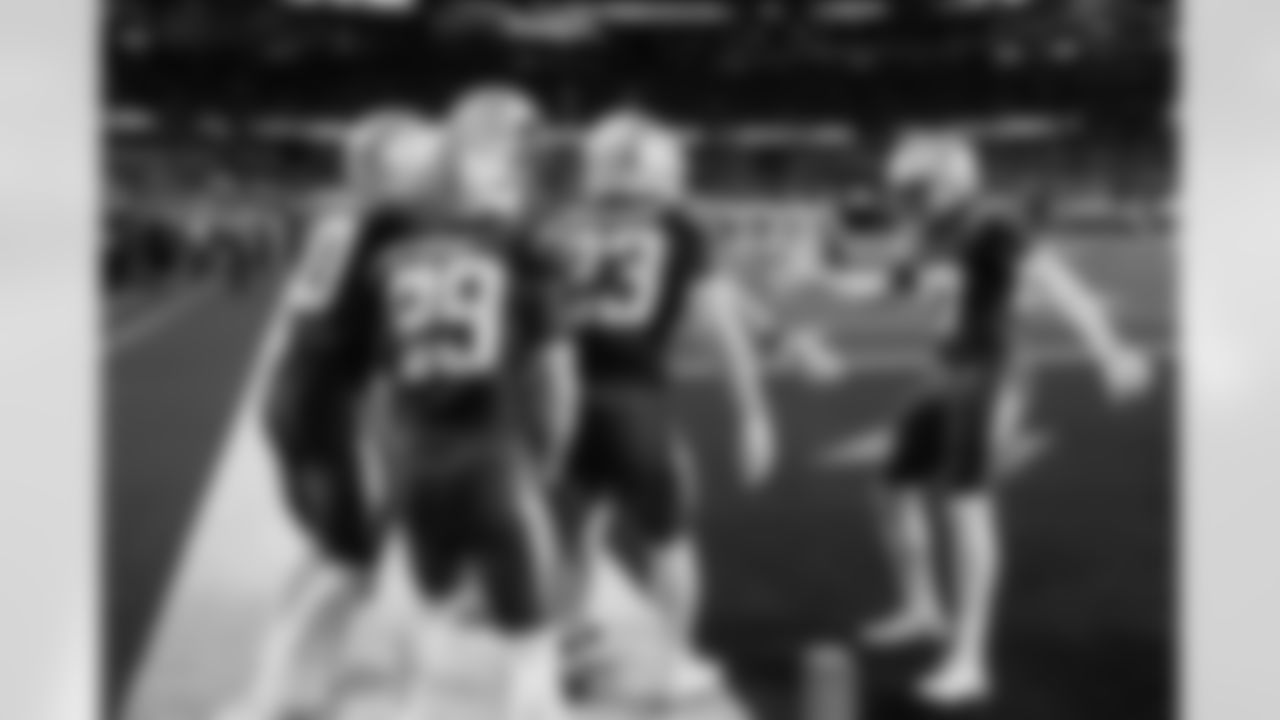 LB Daiyan Henley (0), CB Tarheeb Still (29), S Tony Jefferson (23), S RJ Mickens (27) and CB Cam Hart (20)