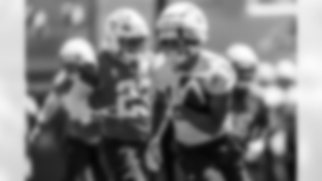 The Los Angeles Chargers practice at Training Camp on Wednesday, August 20, 2025 at The Bolt in El Segundo, CA.