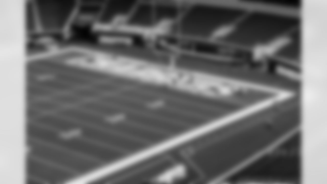 SoFi Stadium is photographed as it is converted to the 2025 Super Chargers look on Wednesday, October 22, 2025 at SoFi Stadium in Inglewood, CA.
