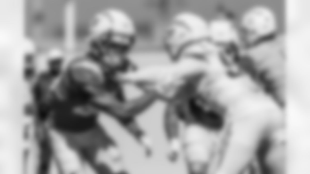 The Los Angeles Chargers practice on Wednesday, October 8, 2025 at The Bolt in El Segundo, CA.