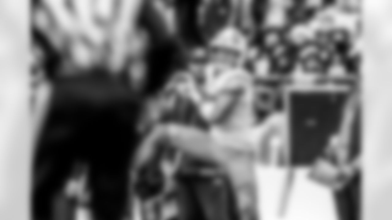 Take a look back at the Chargers Week 17 matchup with the Patriots in monochrome!