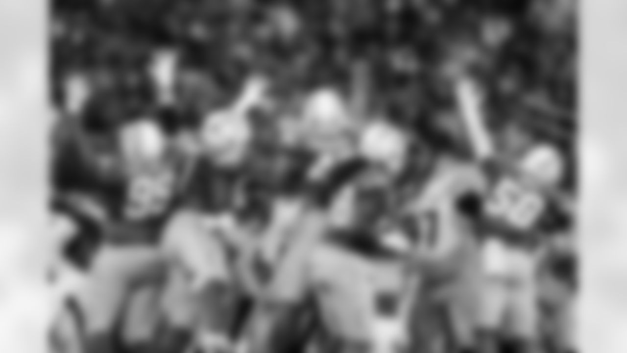 DT Jamaree Caldwell (99), DL Da'Shawn Hand (91), OLB Tuli Tuipulotu (45) and LB Marlowe Wax (58)