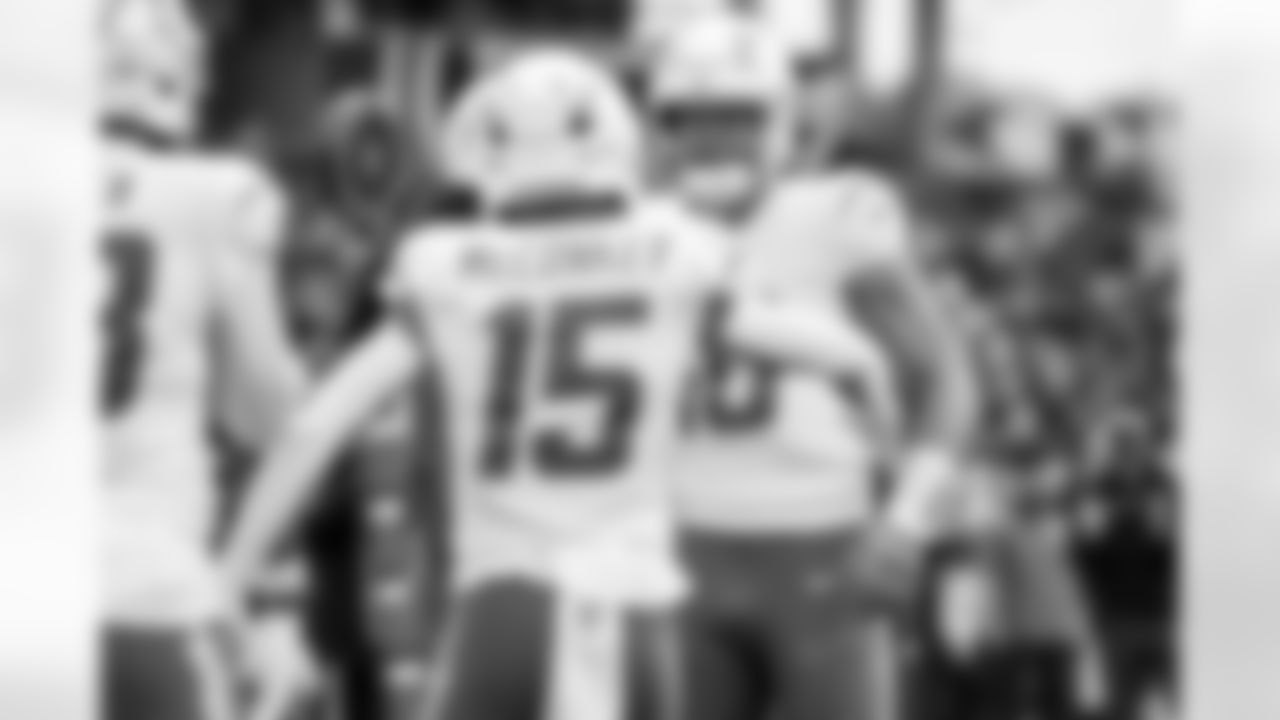 WR Ladd McConkey (15) and QB Justin Herbert (10)