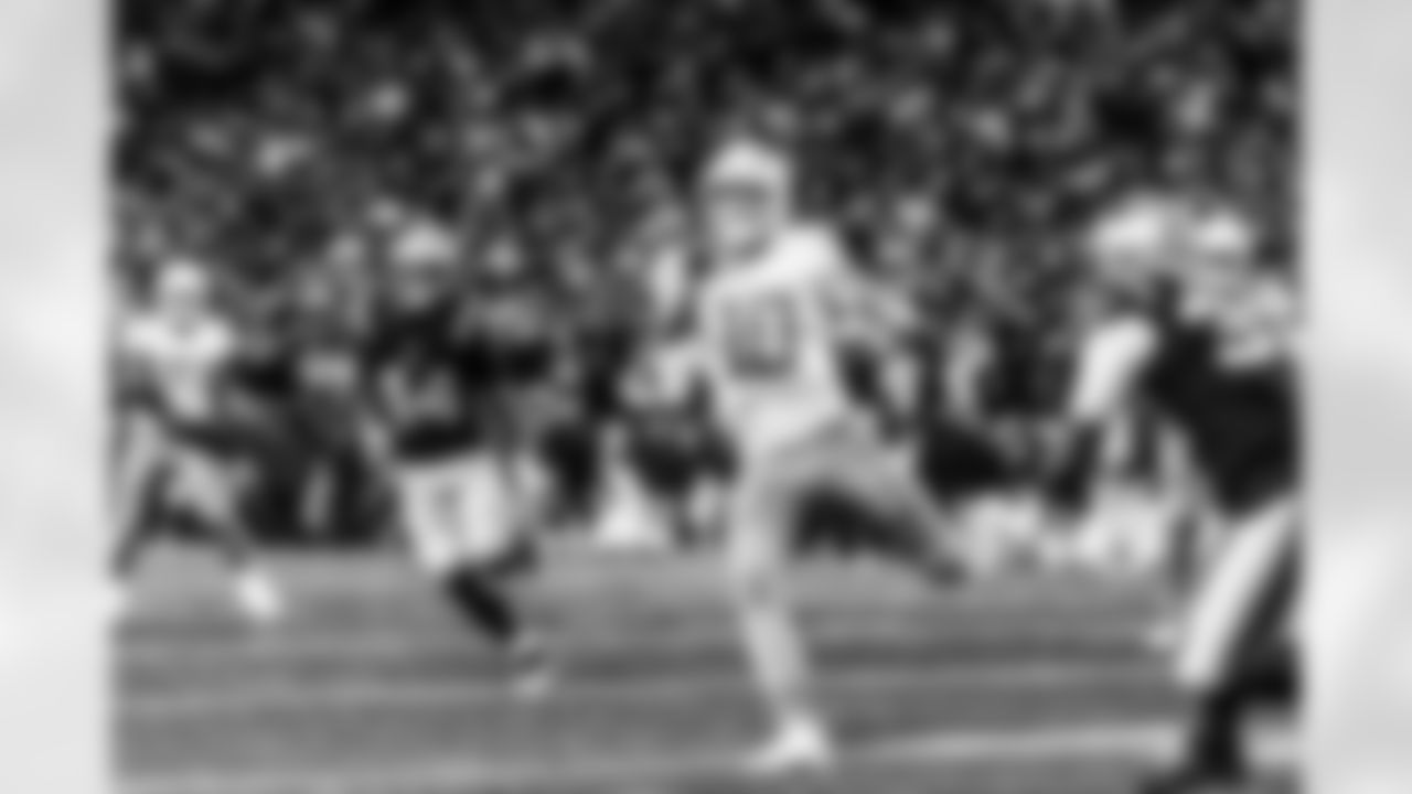 Take a look back at the Chargers Wild Card matchup with the Patriots in monochrome.