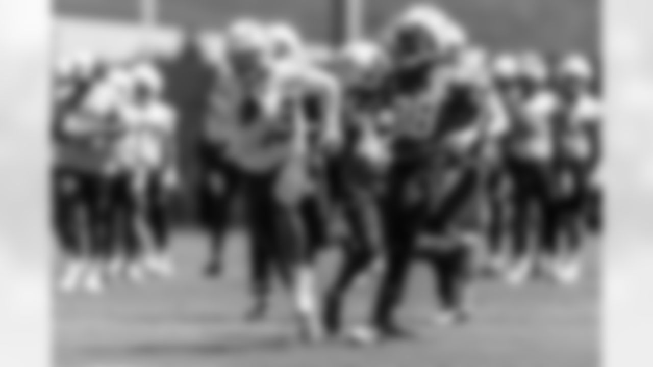 The Los Angeles Chargers practice at Training Camp on Wednesday, August 20, 2025 at The Bolt in El Segundo, CA.