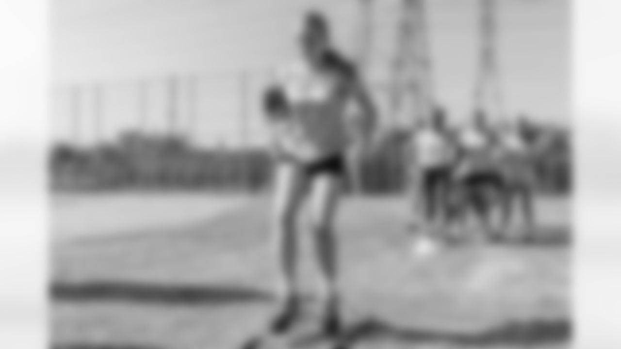 The Los Angeles Chargers host a girls flag football camp on Tuesday, December 02, 2025 at St. Joseph High School in Lakewood, CA.