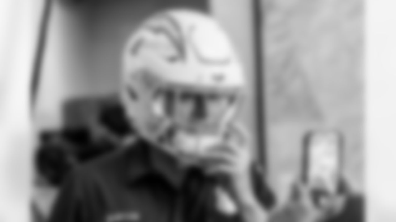 Los Angeles Chargers 2025 first round draft pick Omarion Hampton tours LA on Friday, April 25, 2025 at Los Angeles Fire Department Station 69 in Pacific Palisades, CA.