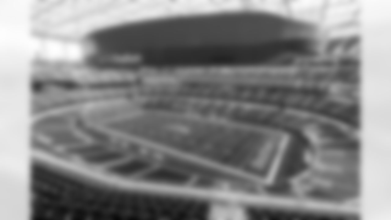 SoFi Stadium is photographed as it is converted to the 2025 Charger Power look on Friday, October 17, 2025 at SoFi Stadium in Inglewood, CA.