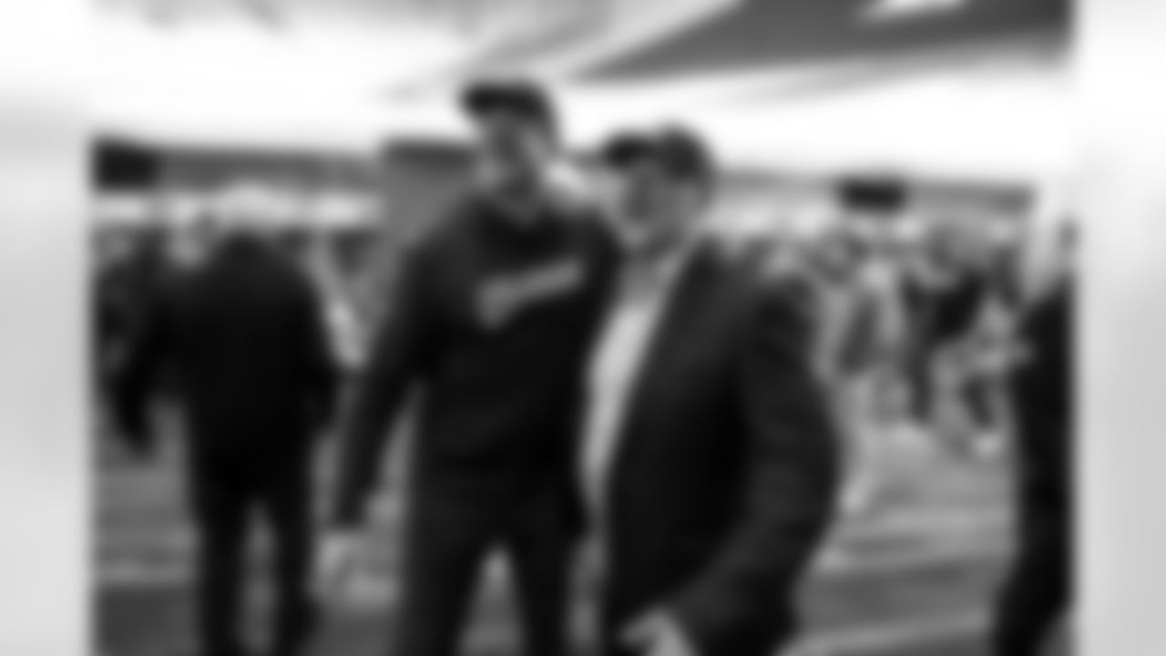Head Coach Jim Harbaugh and General Manager Joe Hortiz
