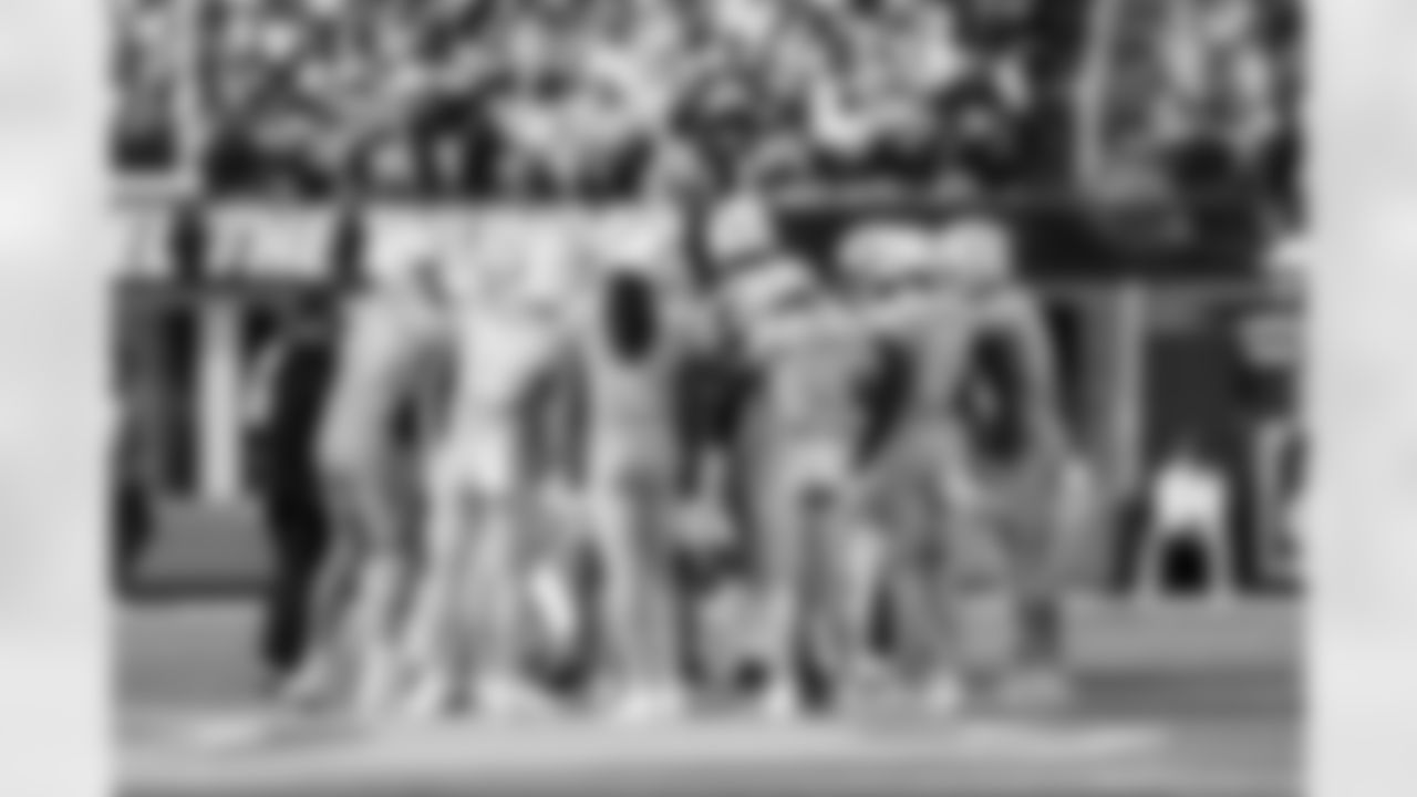 RB Hassan Haskins (28), WR Ladd McConkey (15) and WR Quentin Johnston (1)