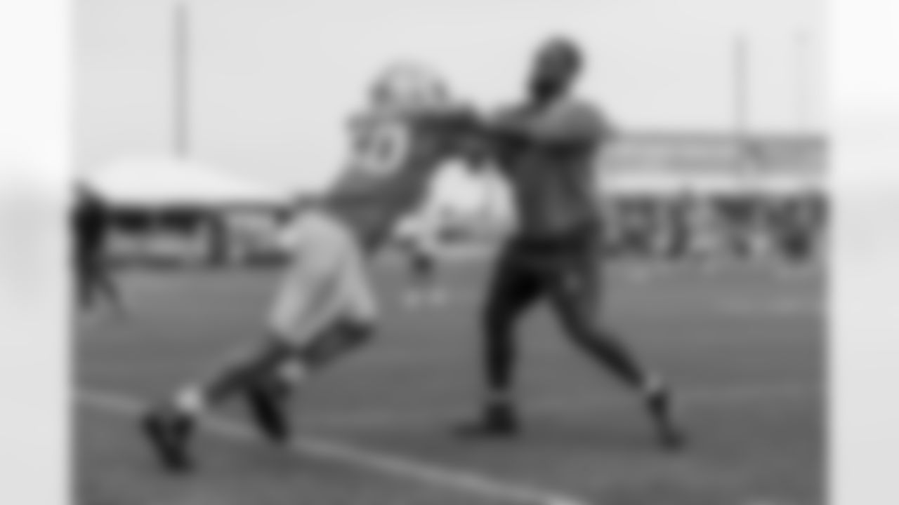 The Los Angeles Chargers practice at Training Camp on Monday, July 28, 2025 at The Bolt in El Segundo, CA.