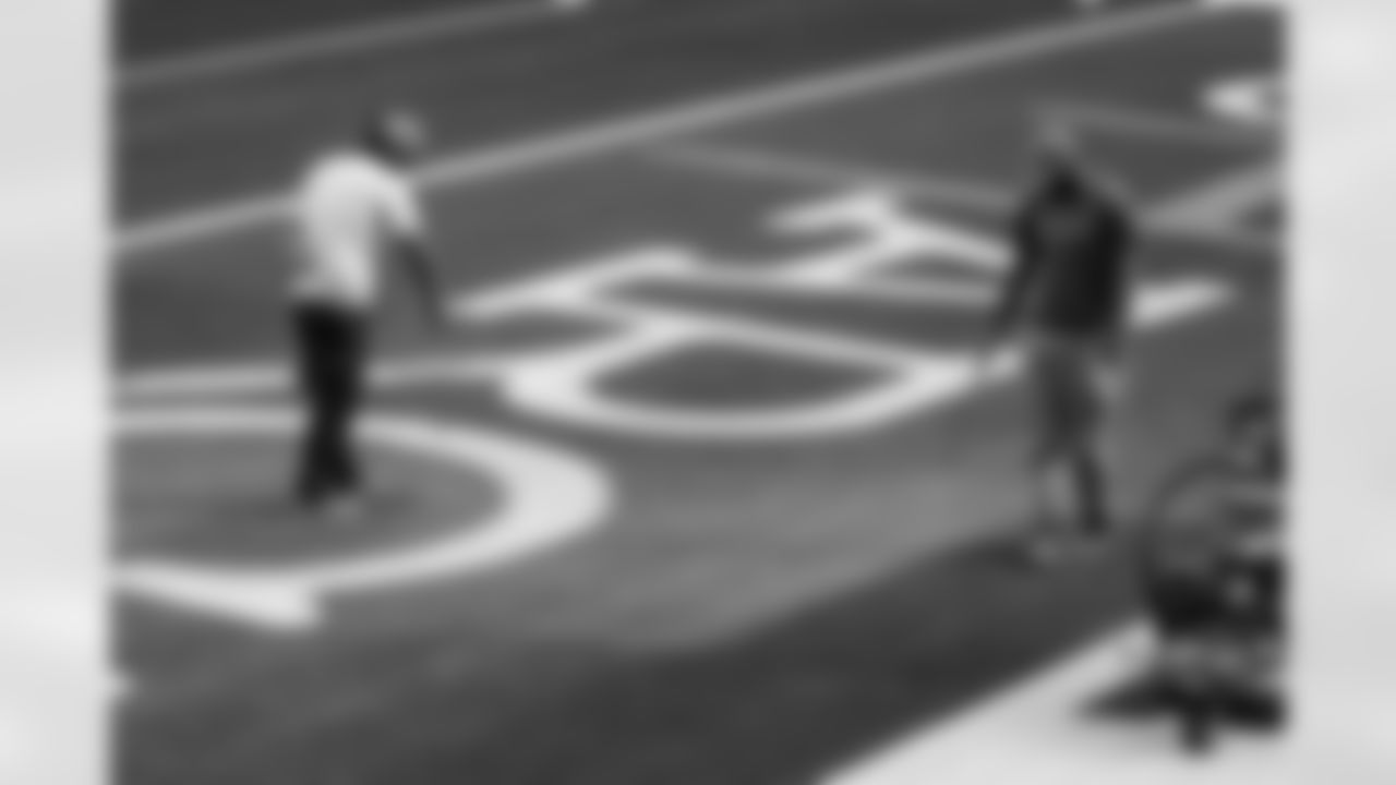SoFi Stadium is photographed as it is converted to the 2025 Charger Power look on Friday, October 17, 2025 at SoFi Stadium in Inglewood, CA.