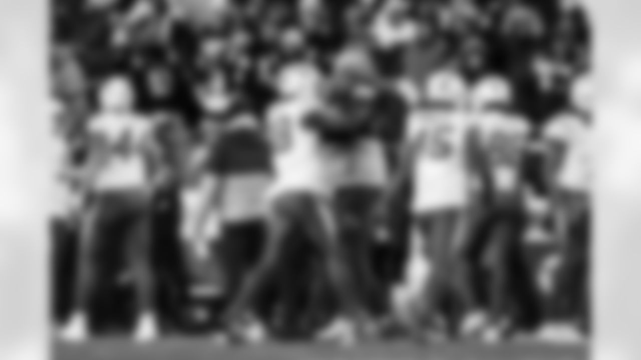 OLB Odafe Oweh (98) and OLB Bud Dupree (48)