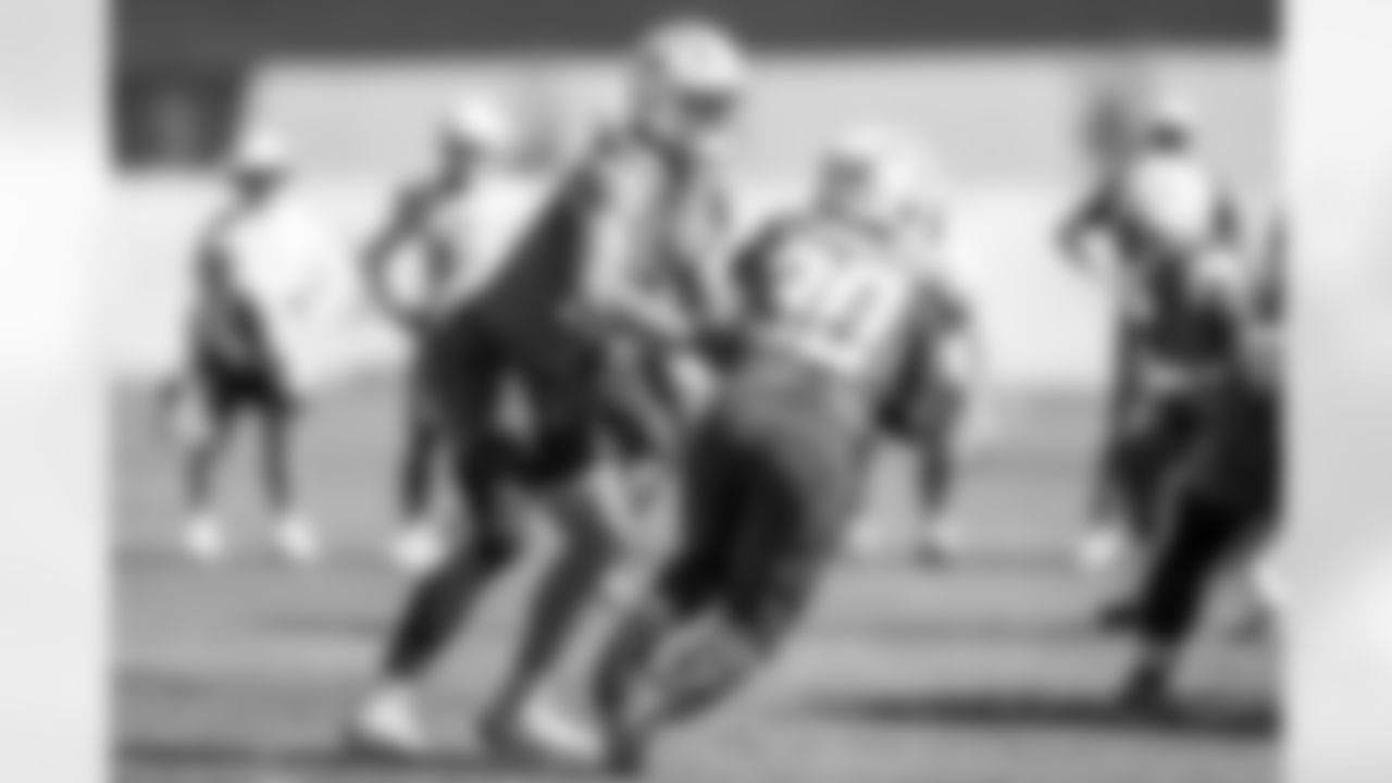 The Los Angeles Chargers practice on Thursday, October 9, 2025 at The Bolt in El Segundo, CA.