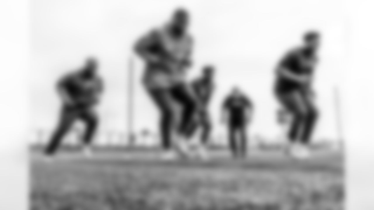 Los Angeles Chargers players participate in Phase 1 of the offseason program on Tuesday, April 22, 2025 at The Bolt in El Segundo, CA.