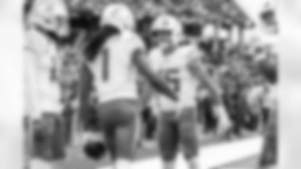 WR Quentin Johnston (1) and WR Ladd McConkey (15)