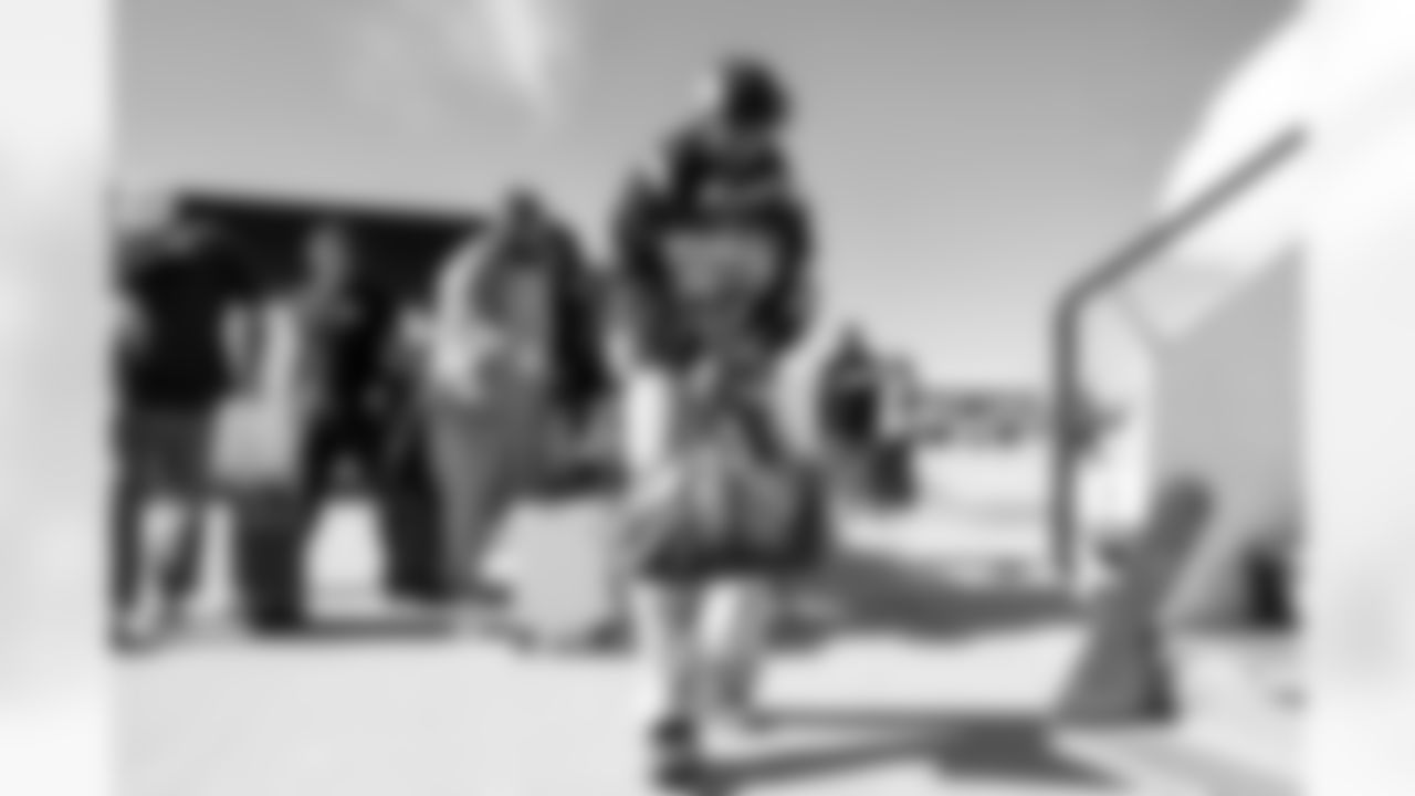 Los Angeles Chargers LB Emany Johnson (50) travels to New England on Friday, Jan. 9, 2025 for the Wild Card matchup against the New England Patriots.