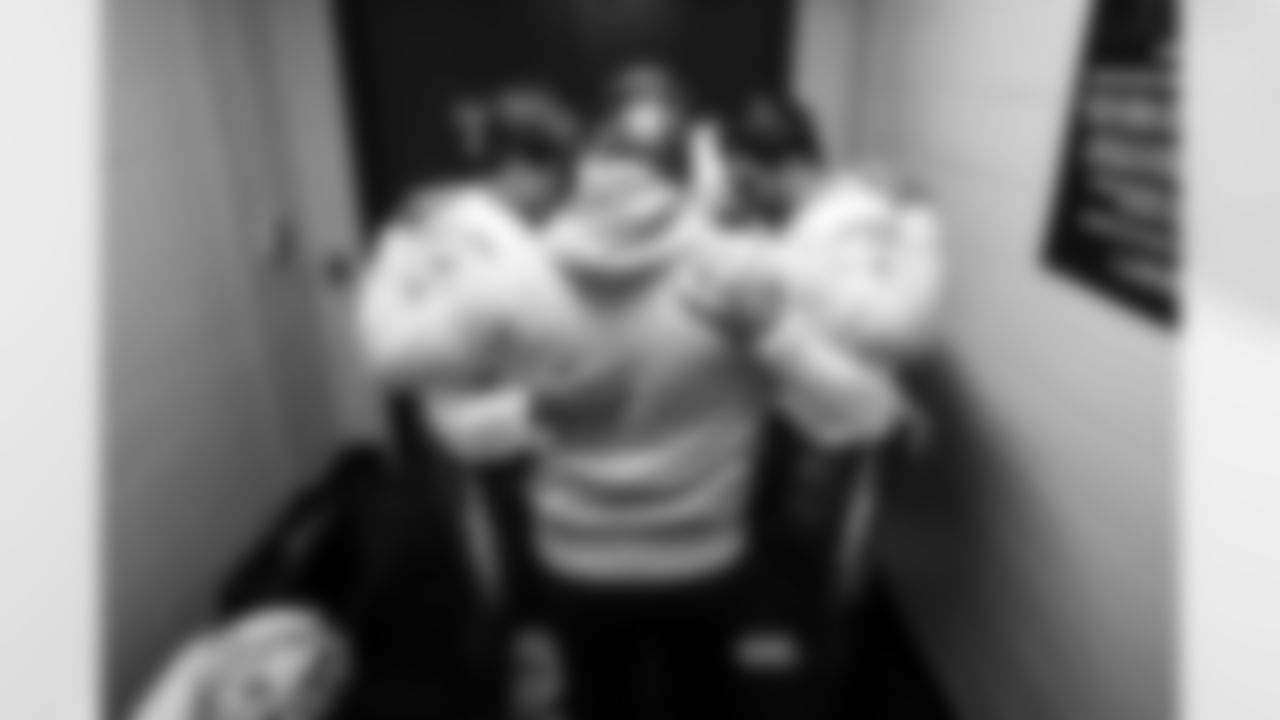 LS Josh Harris (47), K Cameron Dicker (11) and P JK Scott (16)