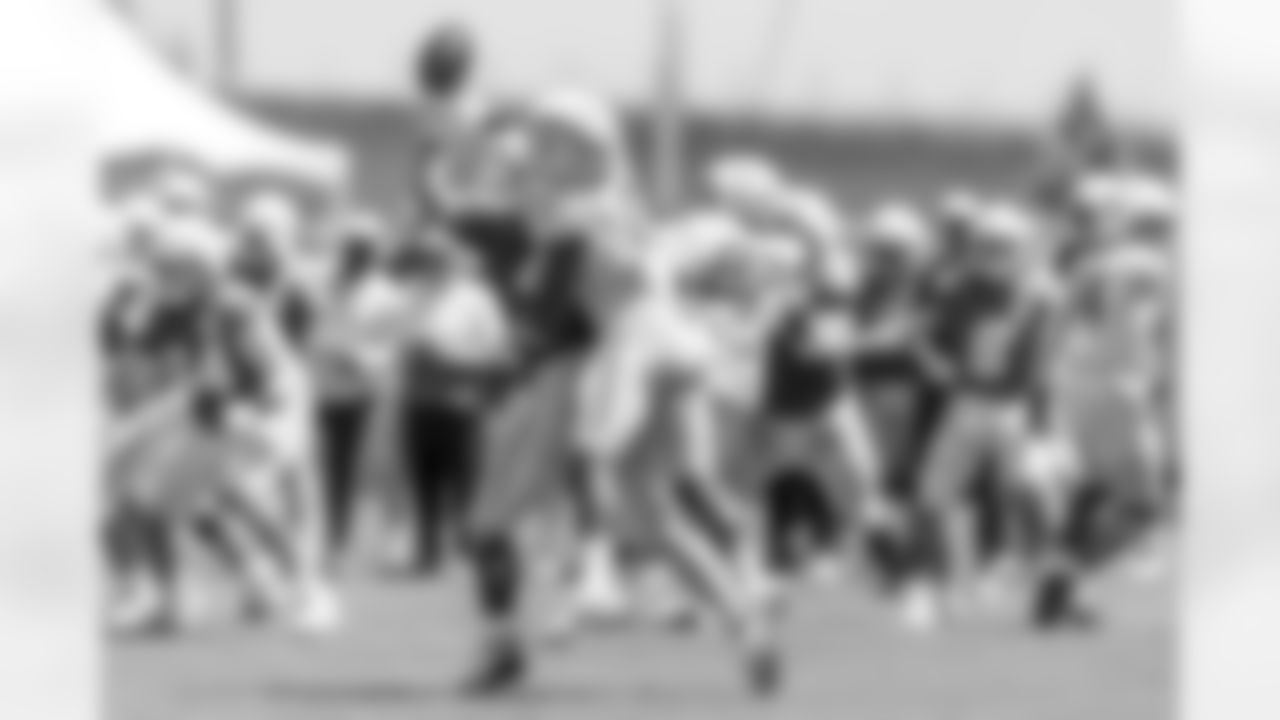 The Los Angeles Chargers practice at Training Camp on Tuesday, August 6, 2024 at The Bolt in El Segundo, CA.