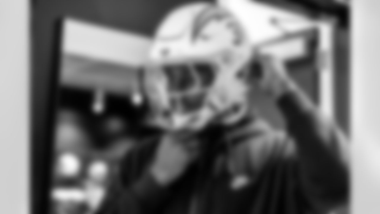 The Los Angeles Chargers rookie class is fitted for equipment on Thursday, May 8, 2025 at The Bolt in El Segundo, CA.