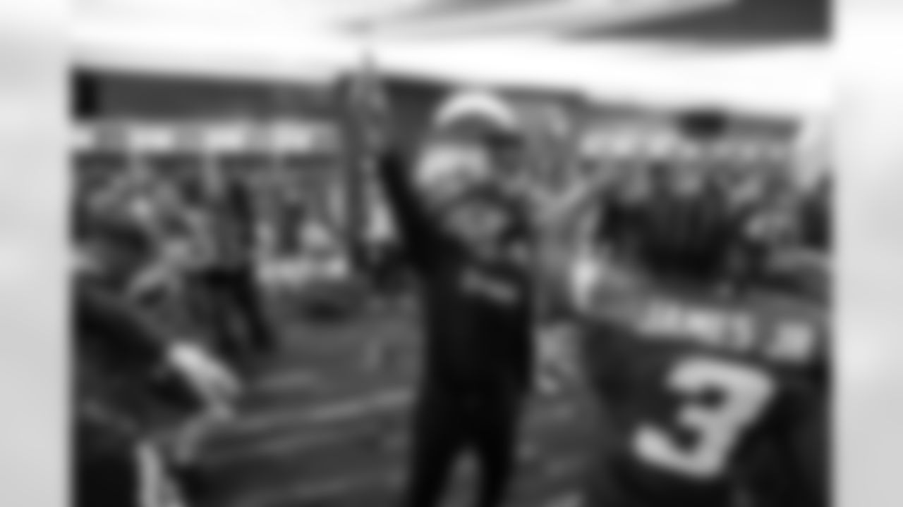 CB Tarheeb Still (29) and Head Coach Jim Harbaugh