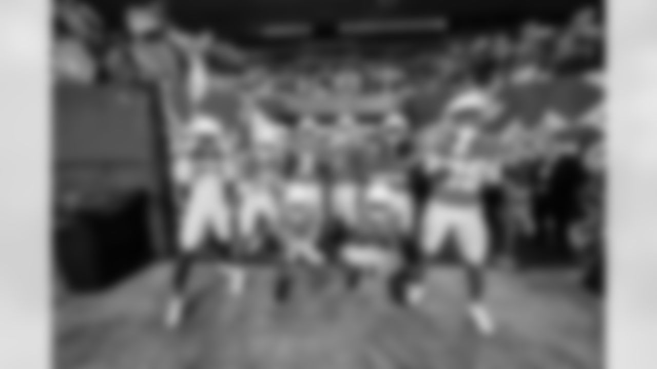 S Derwin James Jr. (3), CB Donte Jackson (26), DB Elijah Molden (2), S Alohi Gilman (32), CB Benjamin St-Juste (24), CB Cam Hart (20), DB Ja'Sir Taylor (36), CB Tarheeb Still (29) and S Kendall Williamson (40)