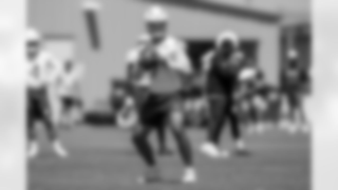 The Los Angeles Chargers practice at Training Camp on Thursday, August 21, 2025 at The Bolt in El Segundo, CA.