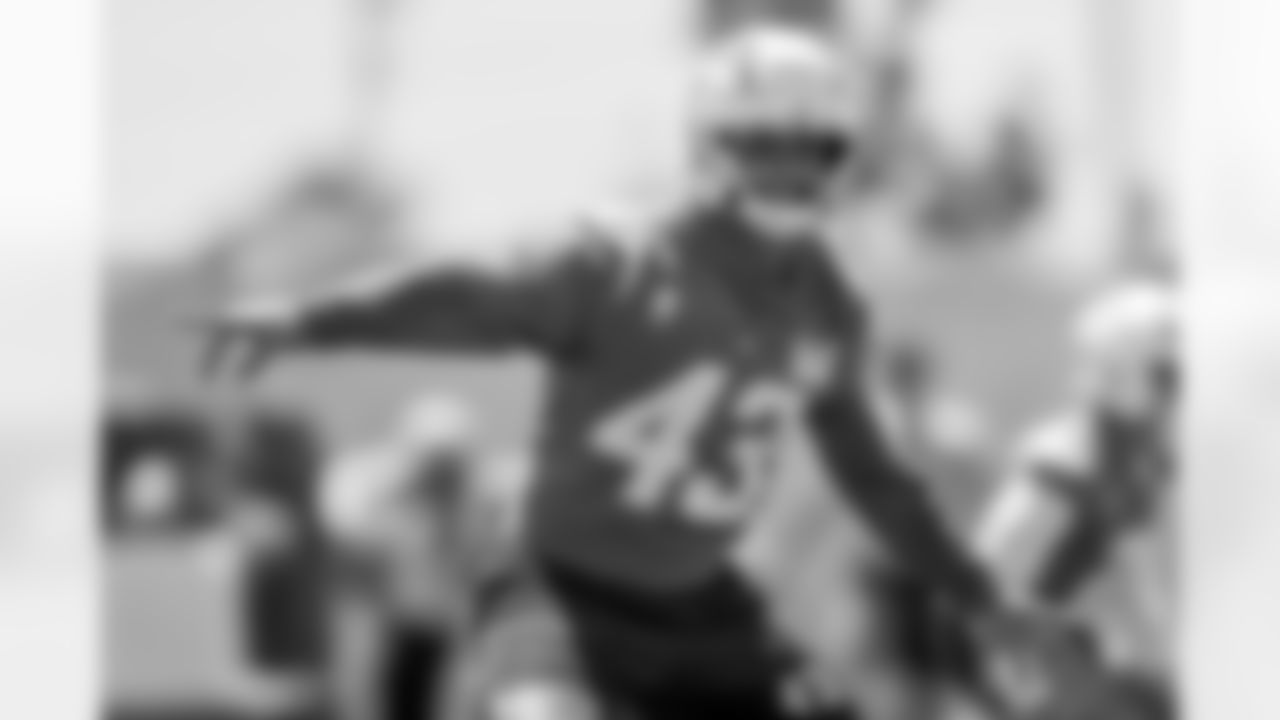 The Los Angeles Chargers practice at Training Camp on Thursday, August 21, 2025 at The Bolt in El Segundo, CA.