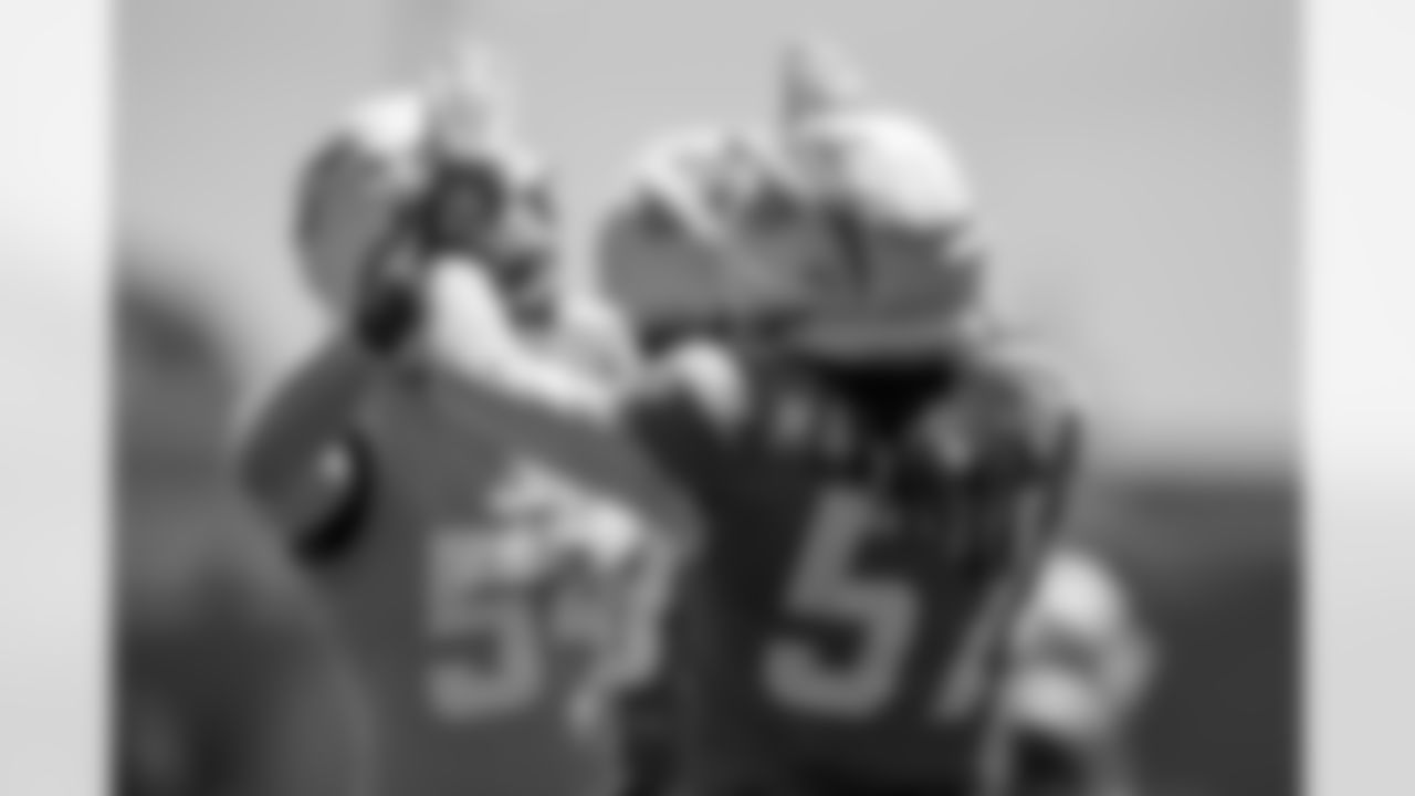 The Los Angeles Chargers practice at Training Camp on Monday, August 18, 2025 at The Bolt in El Segundo, CA.