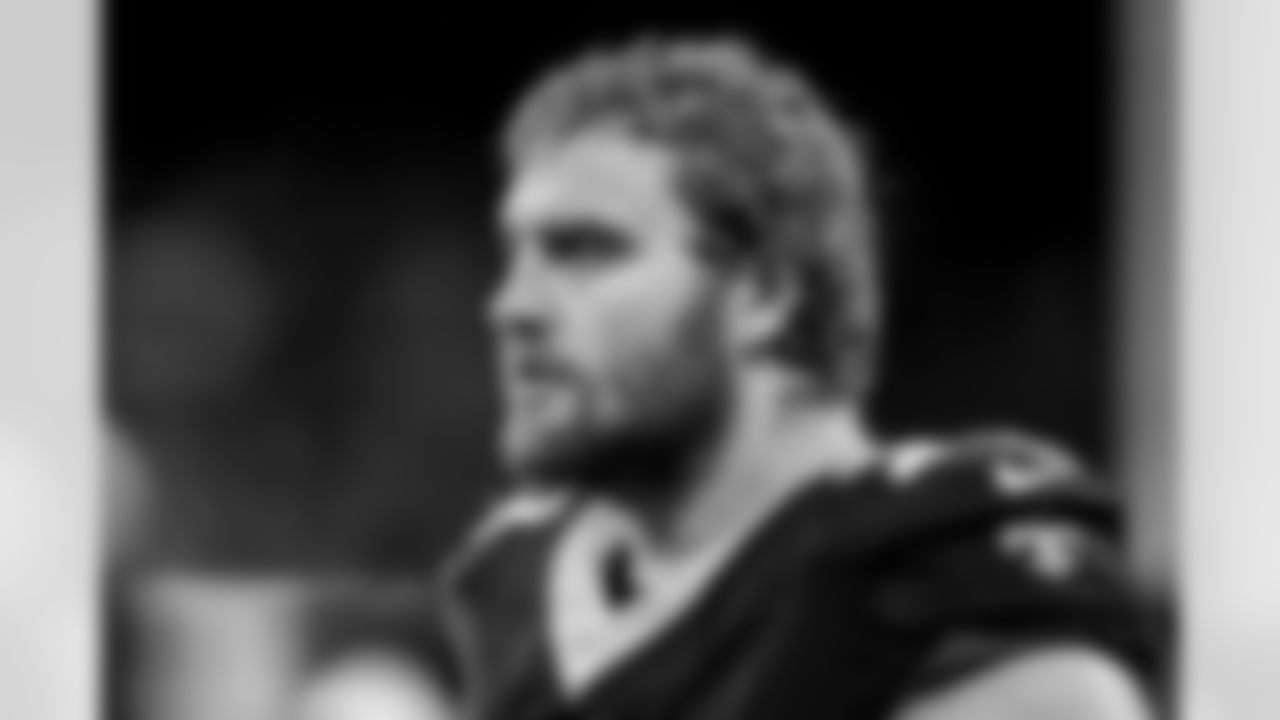 New Orleans Saints offensive tackle Trevor Penning looks on in the third quarter during an NFL football game against New England Patriots, Sunday, Oct. 12, 2025, in New Orleans. (AP Photo/Maria Lysaker)