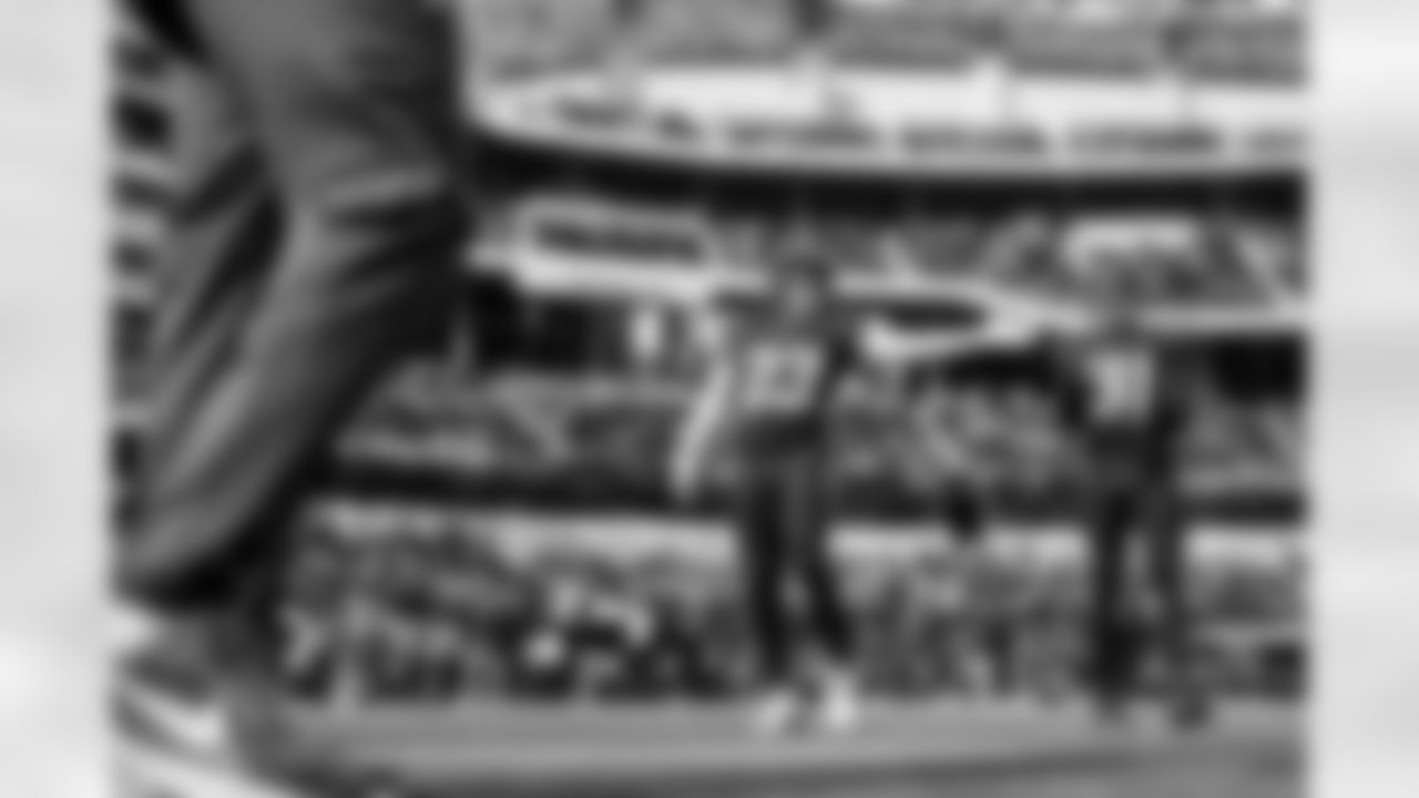 S Tony Jefferson (23) and S Marcus Williams (31)