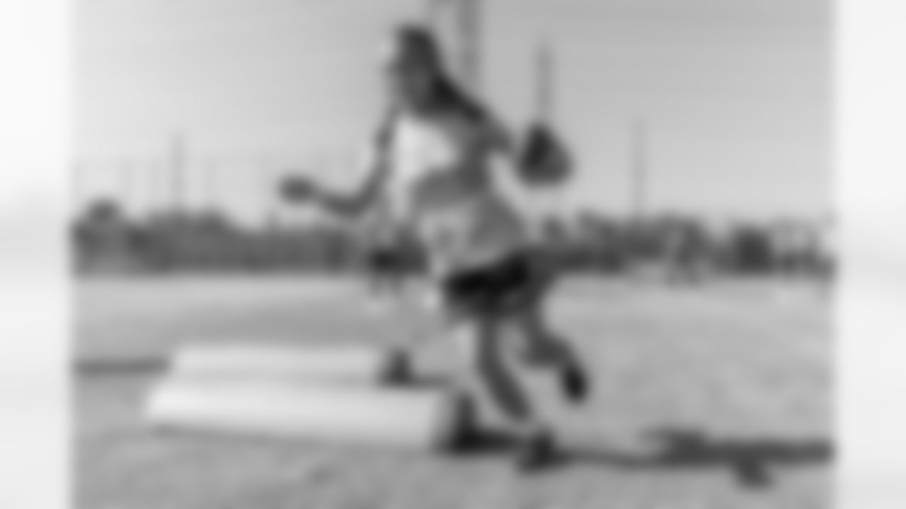 The Los Angeles Chargers host a girls flag football camp on Tuesday, December 02, 2025 at St. Joseph High School in Lakewood, CA.