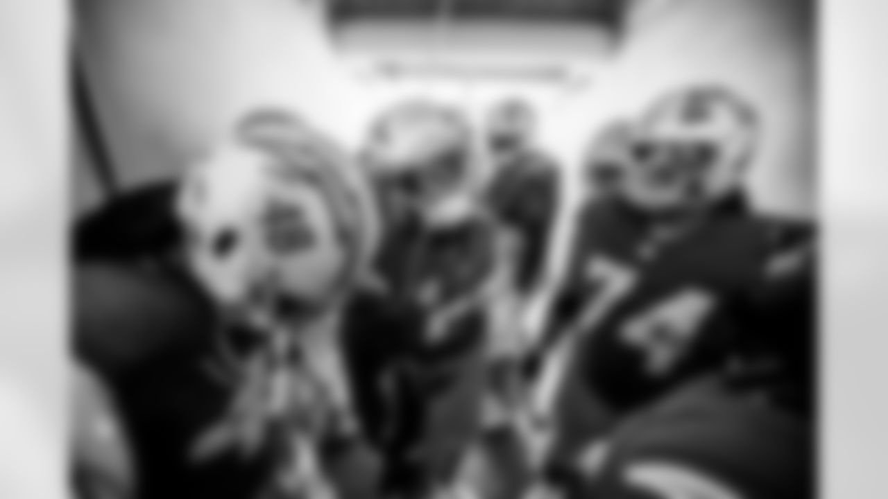 OLB Bud Dupree (48), OLB Khalil Mack (52) and OL Austin Deculus (74)