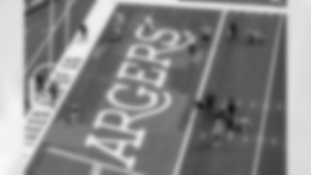 SoFi Stadium is photographed as it is converted to the 2025 Charger Power look on Friday, October 17, 2025 at SoFi Stadium in Inglewood, CA.