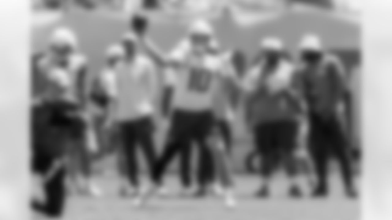 The Los Angeles Chargers practice at Training Camp on Tuesday, July 29, 2025 at The Bolt in El Segundo, CA.