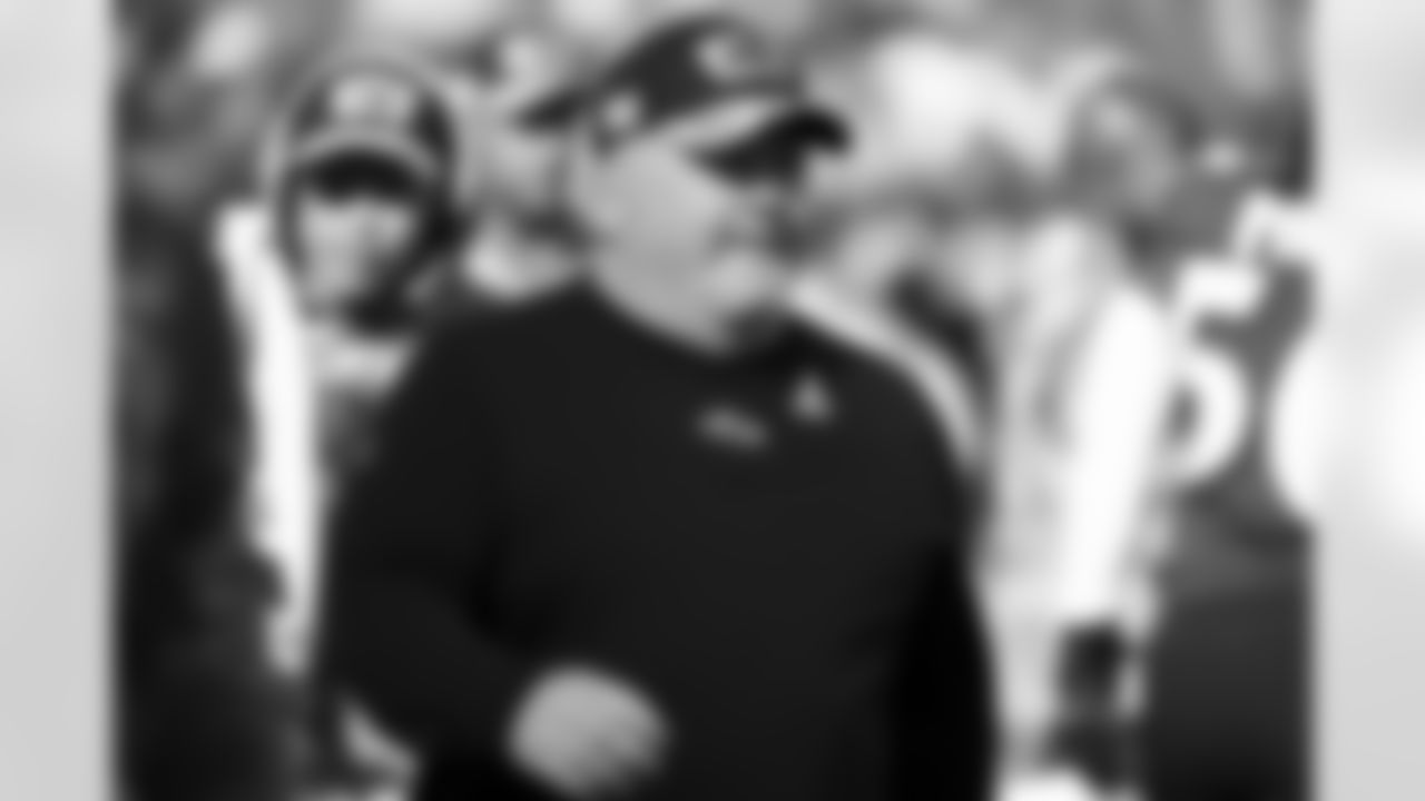 Baltimore Ravens offensive coordinator Greg Roman looks on during pre-game warm-ups before an NFL football game against the Minnesota Vikings, Sunday, Nov. 7, 2021, in Baltimore. (AP Photo/Terrance Williams)