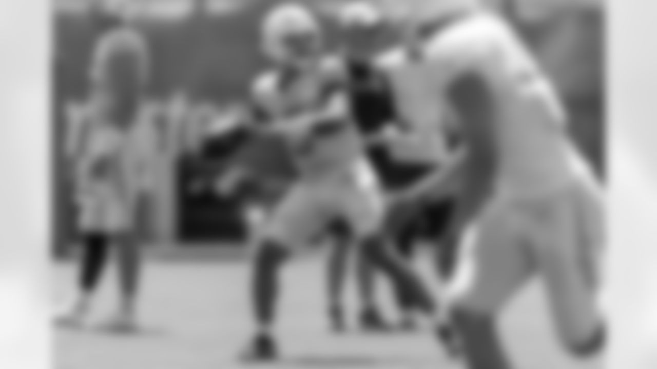 The Los Angeles Chargers practice at Training Camp on Monday, August 18, 2025 at The Bolt in El Segundo, CA.
