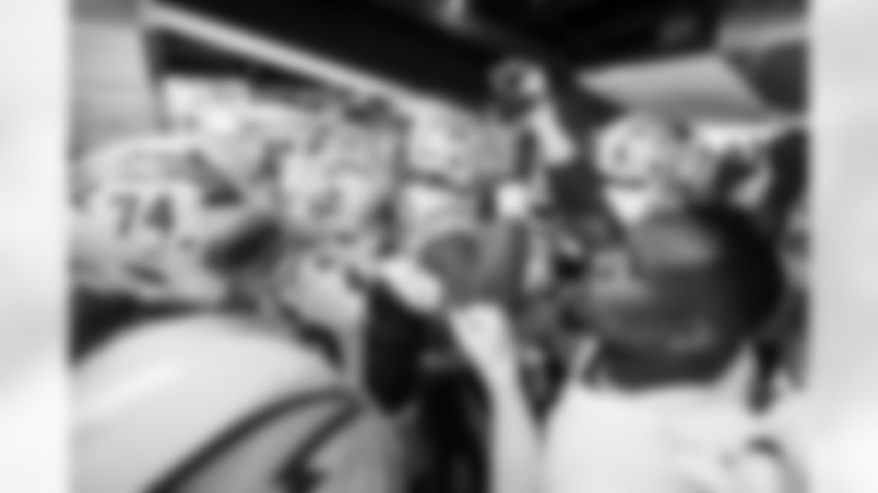 OL Austin Deculus (74), OLB Khalil Mack (52), OL Trevor Penning (64) and DL Da'Shawn Hand (91)