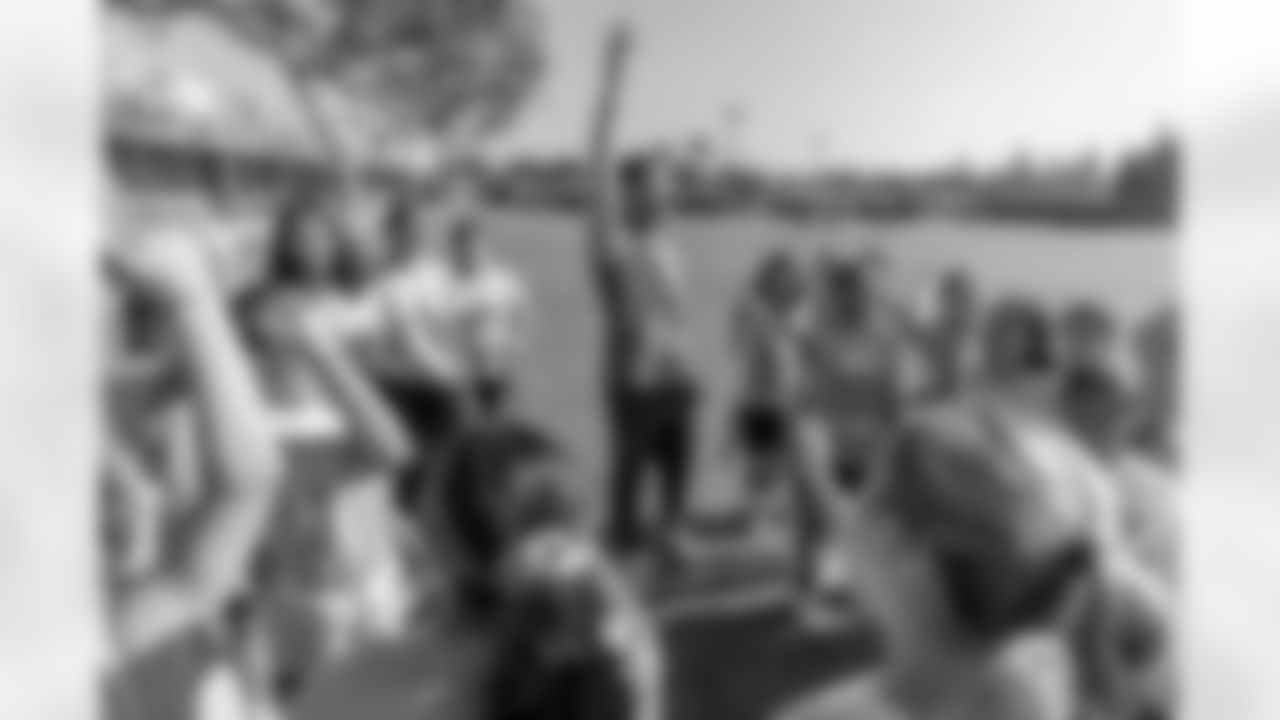 The Los Angeles Chargers host a girls flag football camp on Tuesday, December 02, 2025 at St. Joseph High School in Lakewood, CA.