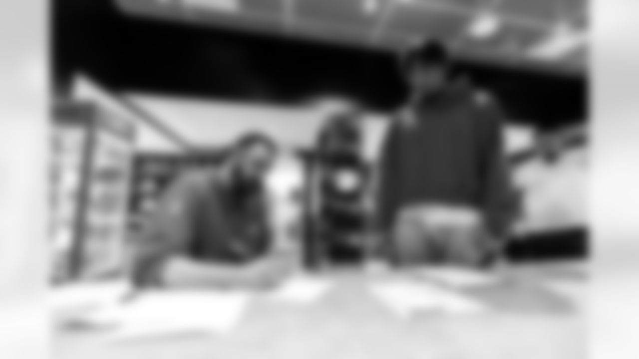 The Los Angeles Chargers rookie class is fitted for equipment on Thursday, May 8, 2025 at The Bolt in El Segundo, CA.