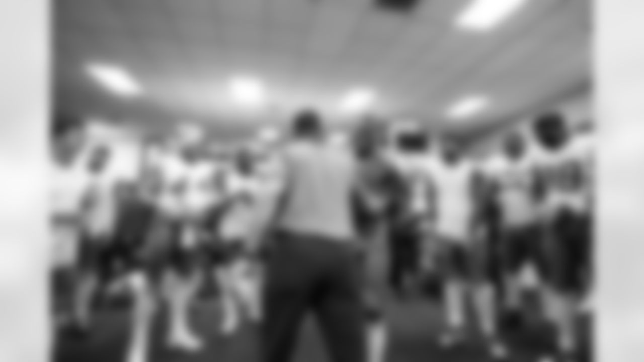 Head Coach Jim Harbaugh and S Derwin James Jr. (3)