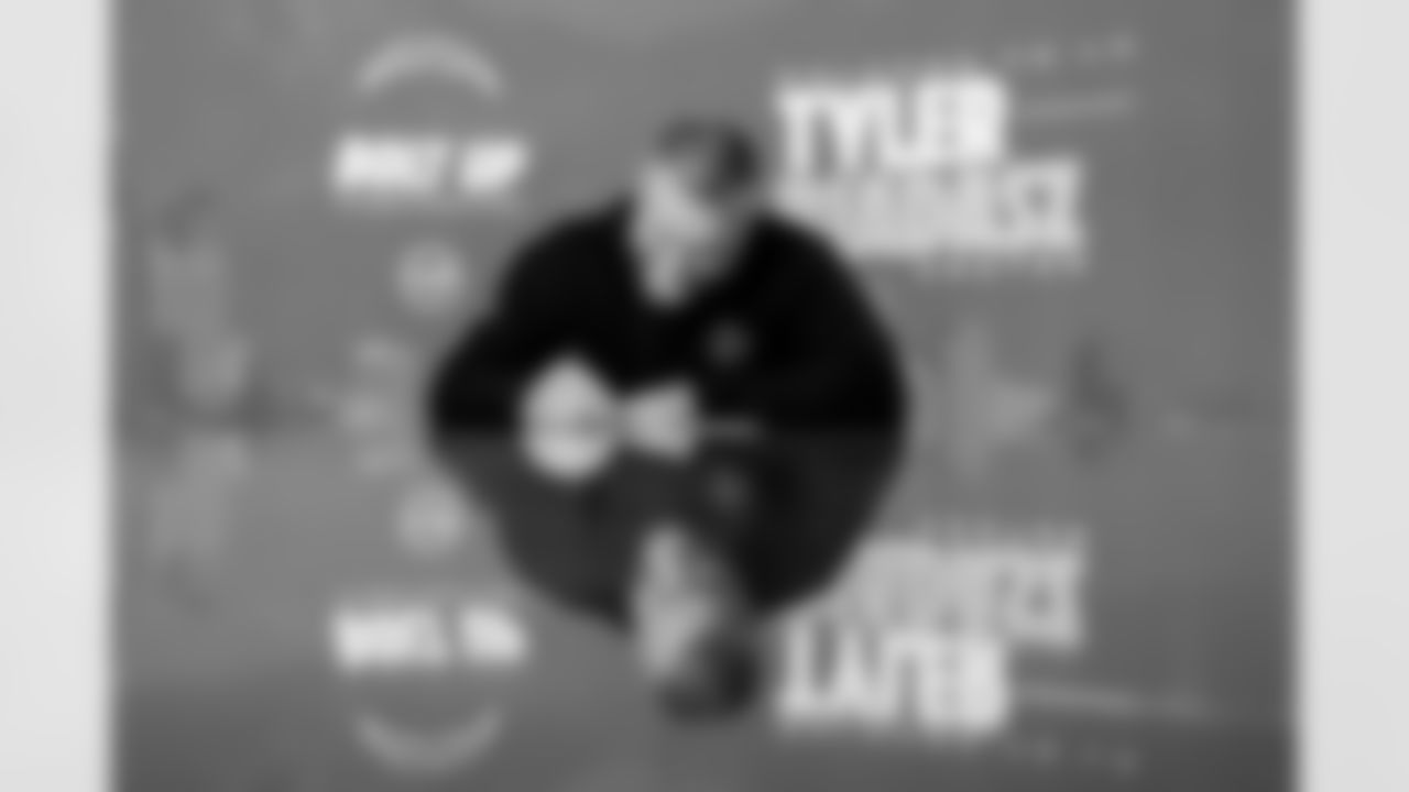 The Los Angeles Chargers sign Tyler Biadasz on Friday, March 6, 2026 at The Bolt in El Segundo, CA.