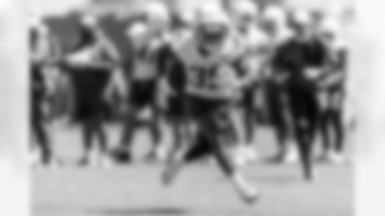 The Los Angeles Chargers practice at Training Camp on Wednesday, August 20, 2025 at The Bolt in El Segundo, CA.