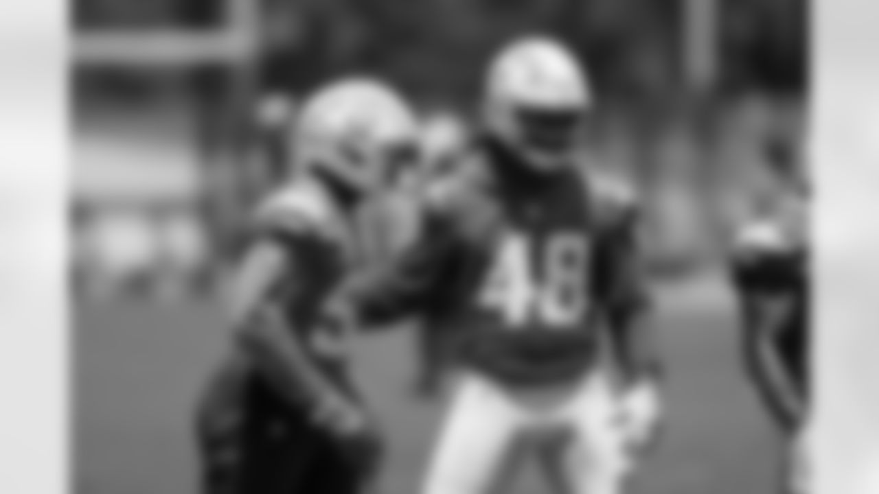 The Los Angeles Chargers hold OTA's on Wednesday, June 5, 2024 at Hoag Performance Center in Costa Mesa, CA.