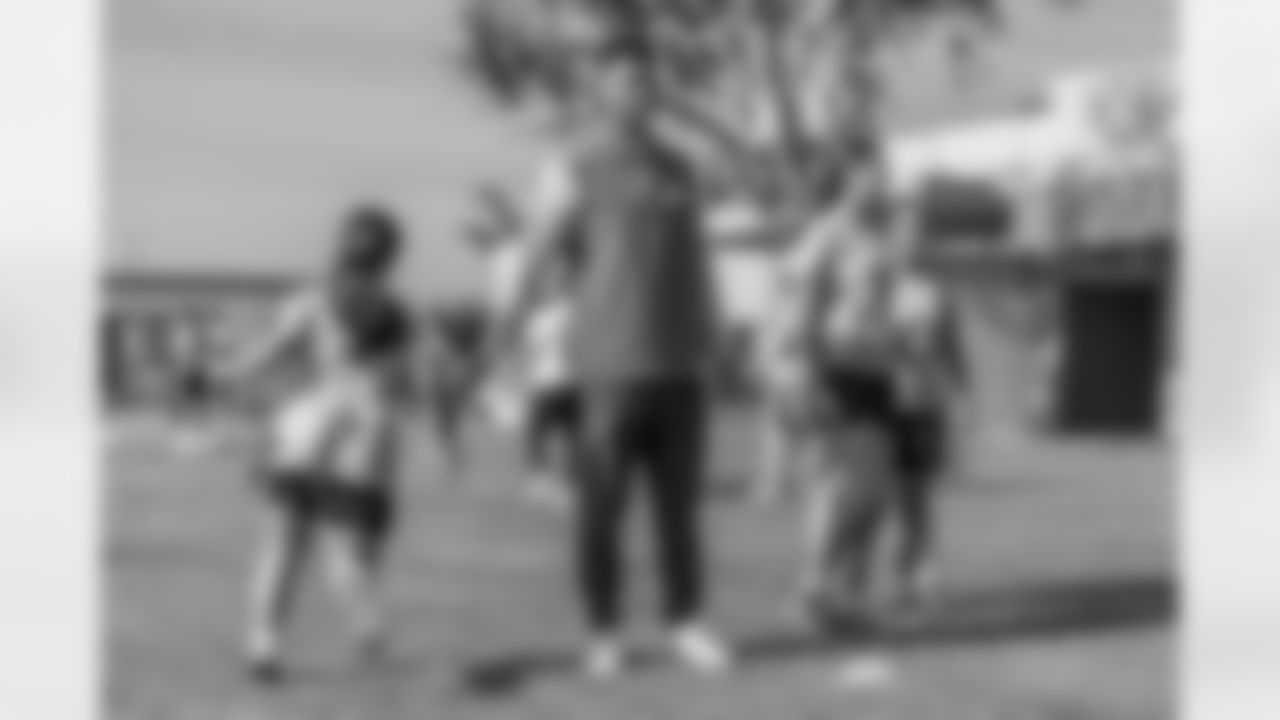 The Los Angeles Chargers host a girls flag football camp on Tuesday, December 02, 2025 at St. Joseph High School in Lakewood, CA.