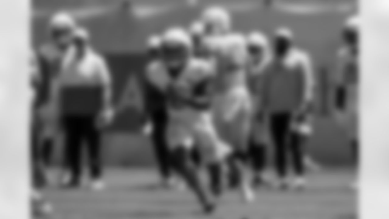 The Los Angeles Chargers practice at Training Camp on Monday, August 18, 2025 at The Bolt in El Segundo, CA.