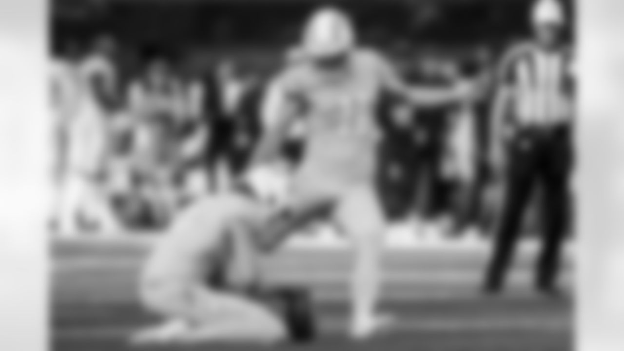 Chargers K Cameron Dicker (#11) in action during their Pro Bowl season